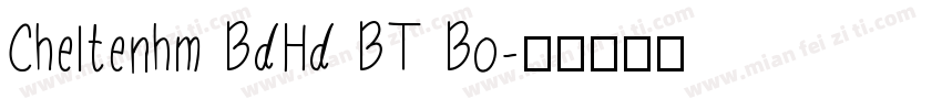 Cheltenhm BdHd BT Bo字体转换